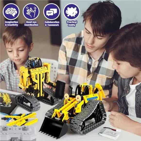 STEM Toy Building Sets for Kids Ages 8-12, 5-in-1 Remote & APP (430 Pcs)